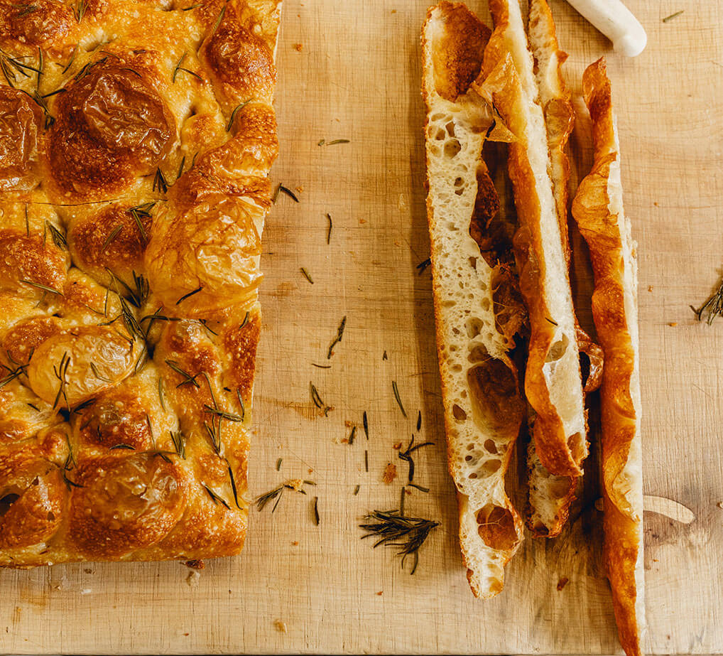 Pink Lane Bakery – Focaccia and Baguette