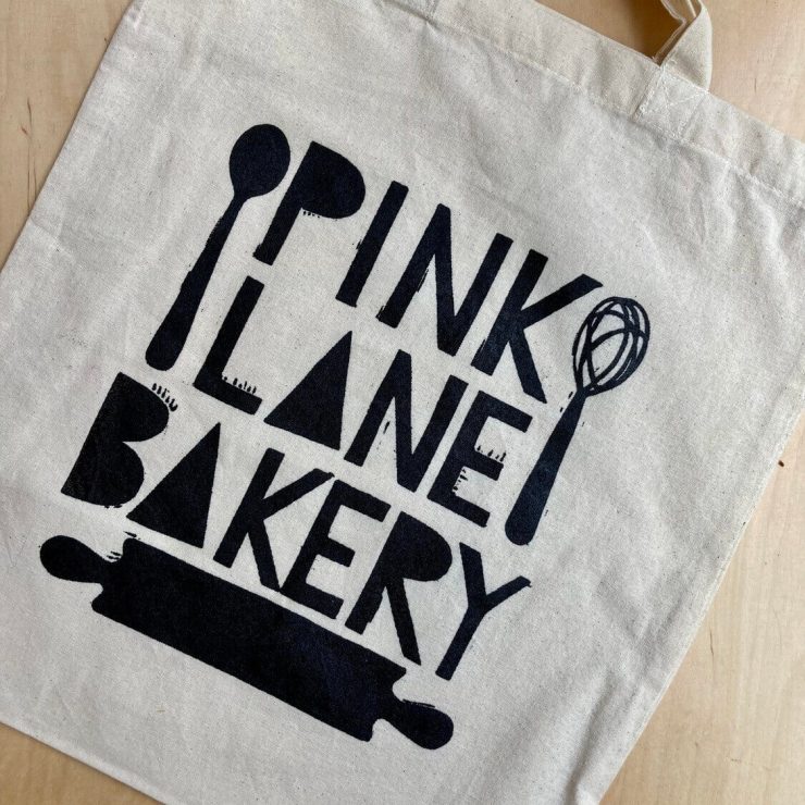 Pink Lane Bakery Tote Bag