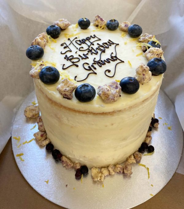 Pink Lane Bakery - Lemon and Blueberry Celebration Cake