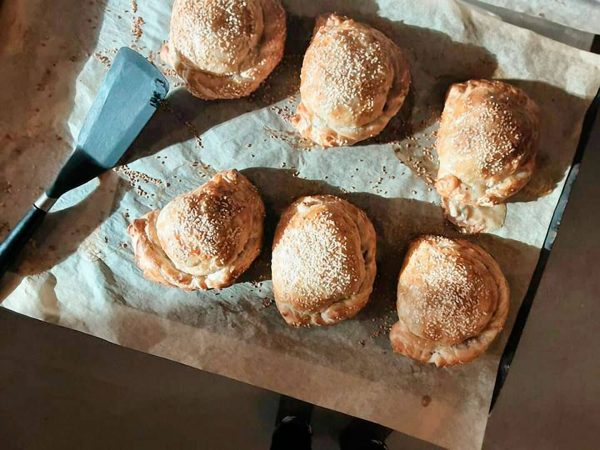 Pink Lane Bakery Mature Cheddar & Roast Red Onion Pasty