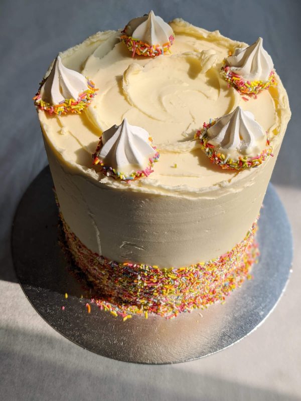 Pink Lane Bakery Rainbow Sprinkles Celebration Cake