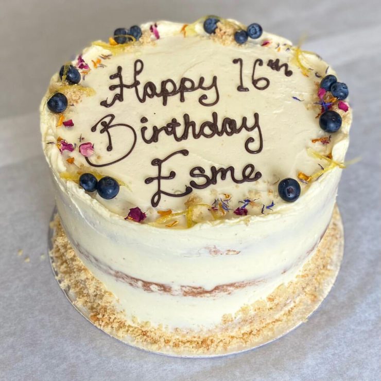 Pink Lane Bakery - Vegan Lemon Blueberry Cake